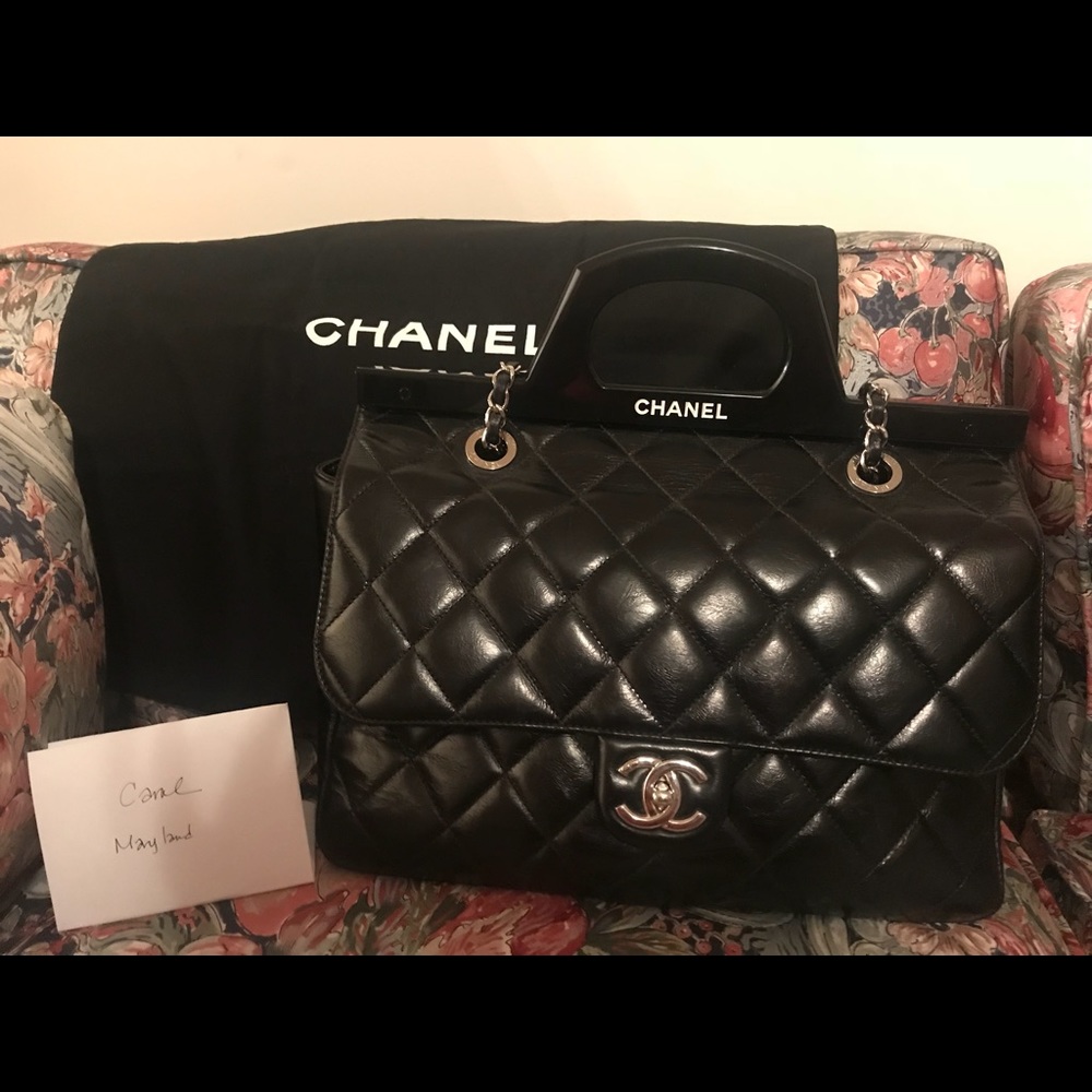 Chanel Small Black CC Delivery Tote